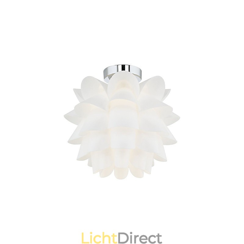 Witte Bloem Plafondlamp 1 Licht Hanglamp Armatuur
