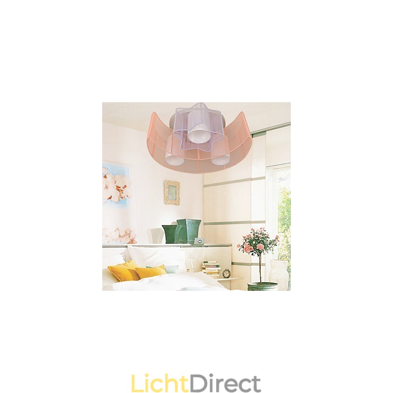 Tekenlijn Romantische sterren De maan Absorberen Koepellamp