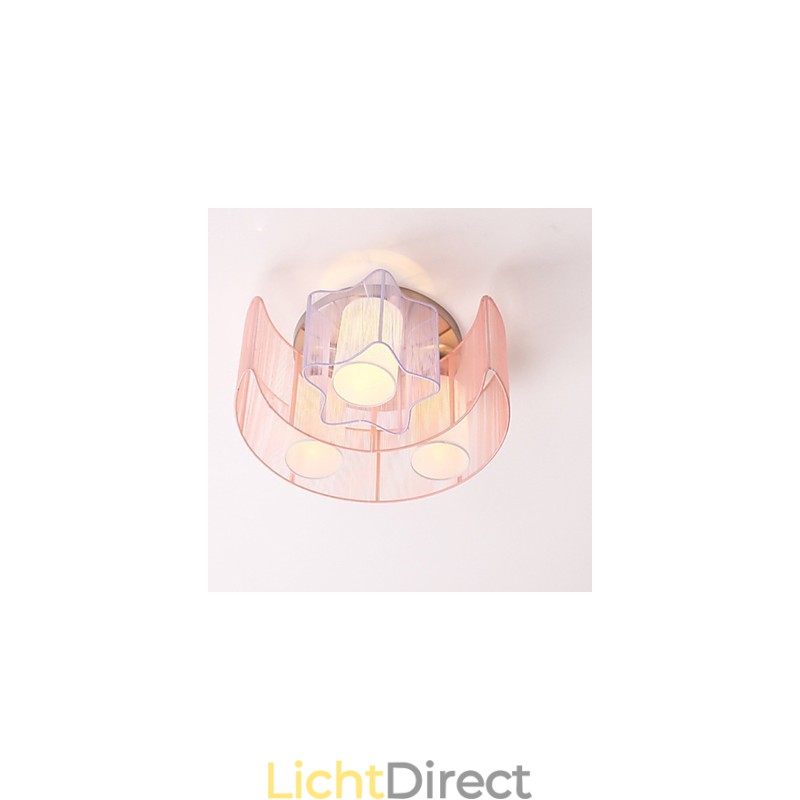 Tekenlijn Romantische sterren De maan Absorberen Koepellamp