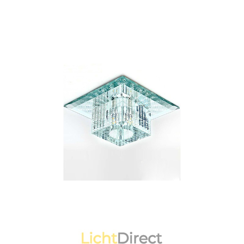 Mini Kristallen Plafondlamp Spotlight SMD 3W Creatieve Lamp Buislamp Kleurrijke Kleur Vierkante Koepellamp