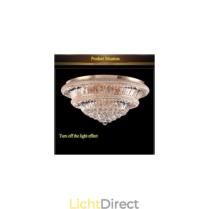 Moderne Luxe 9Modern Kristallen Plafondlamp Absorb Koepellamp Diameter 80CM