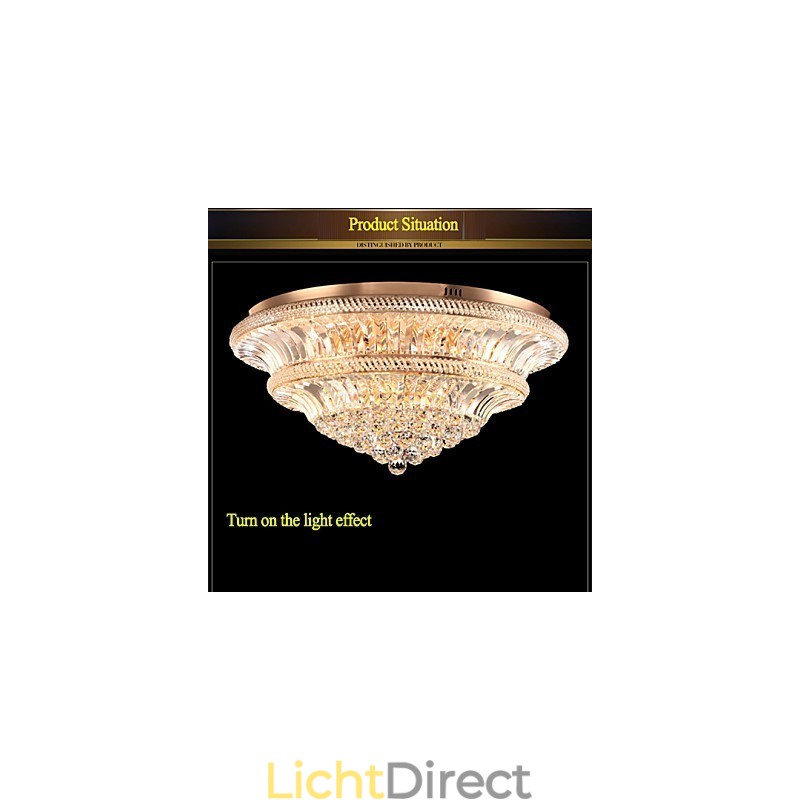 Moderne Luxe 9Modern Kristallen Plafondlamp Absorb Koepellamp Diameter 80CM