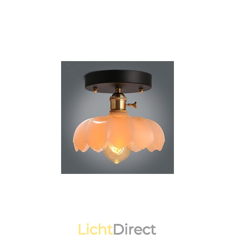 Flush Mount Retro Verlichting Verlichting Glazen Plafondlamp