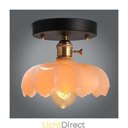 Flush Mount Retro Verlichting Verlichting Glazen Plafondlamp Flush Mount Retro Verlichting Verlichting Glazen Plafondlamp