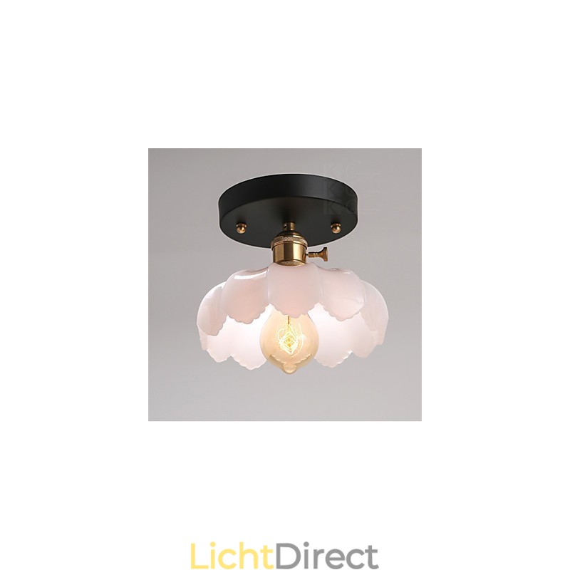 Flush Mount Retro Verlichting Verlichting Glazen Plafondlamp