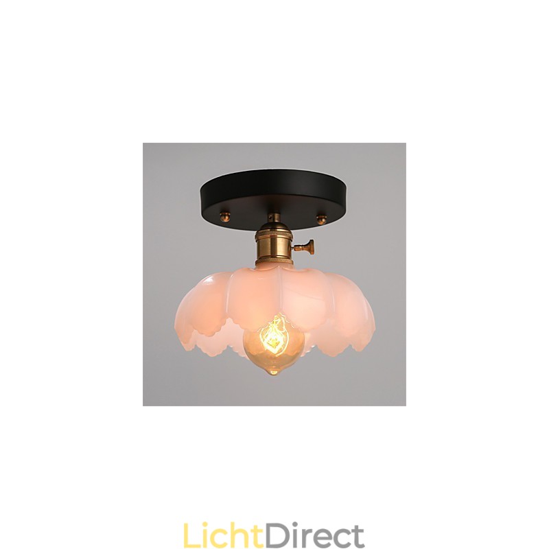 Flush Mount Retro Verlichting Verlichting Glazen Plafondlamp
