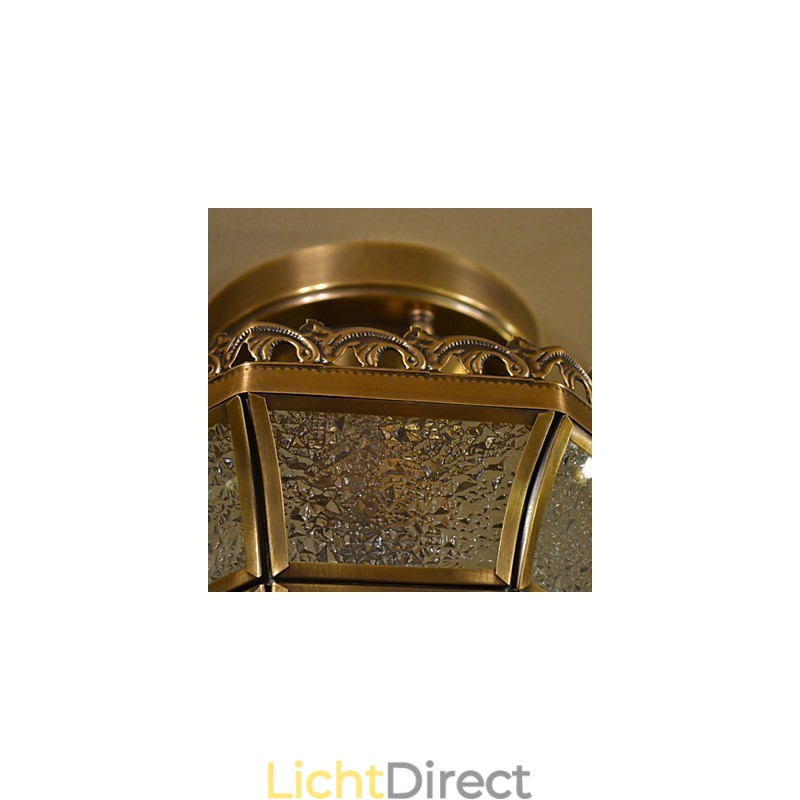 Traditionele klassieke mini-stijl messing metalen inbouwspots