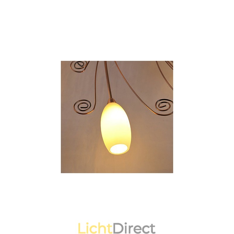 Artistieke aluminium inbouwverlichting met 12 lampen