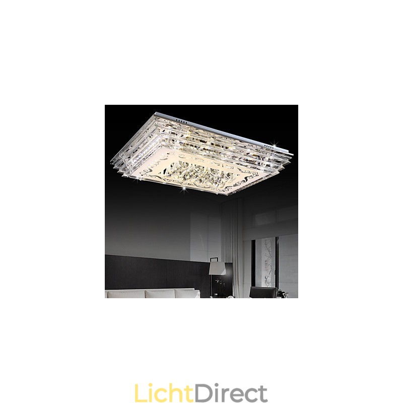 Inbouwlamp met drie kleuren en afstandsbediening, modern eigentijds glas