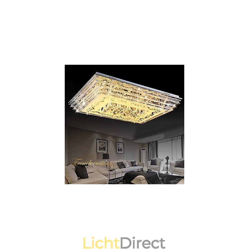 Inbouwlamp met drie kleuren en afstandsbediening, modern eigentijds glas