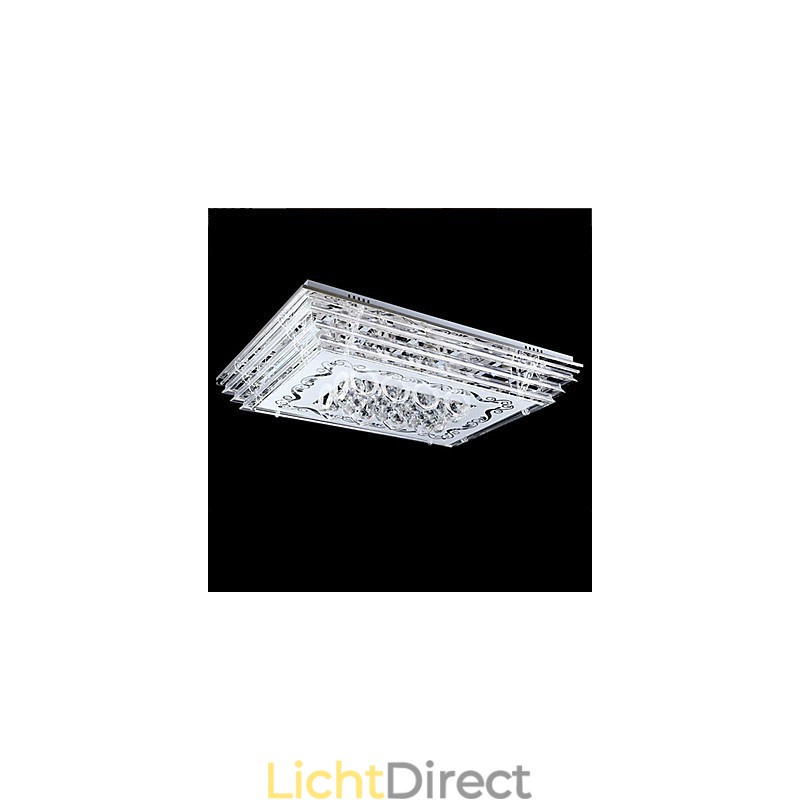Inbouwlamp met drie kleuren en afstandsbediening, modern eigentijds glas