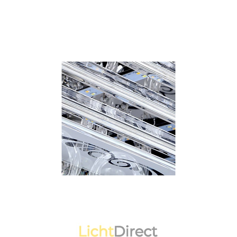 Inbouwlamp met drie kleuren en afstandsbediening, modern eigentijds glas