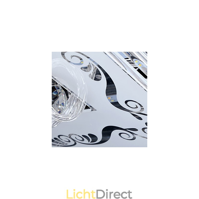 Inbouwlamp met drie kleuren en afstandsbediening, modern eigentijds glas