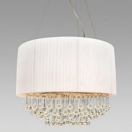 Kristallen plafondlamp met 5 lampen