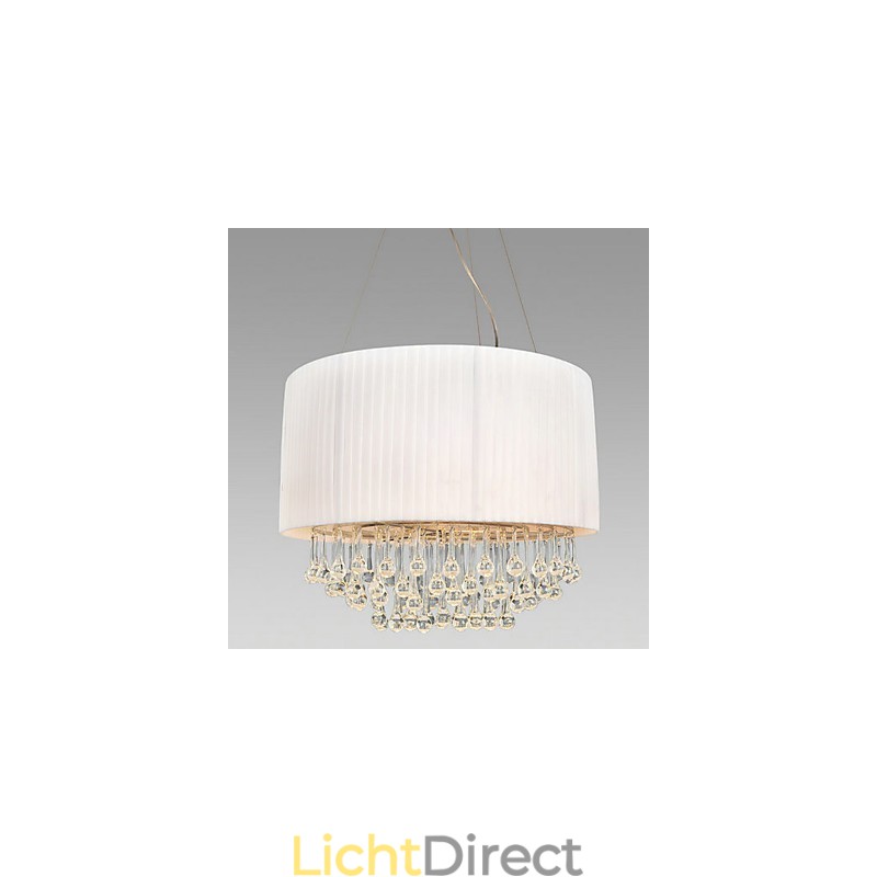 Kristallen plafondlamp met 5 lampen