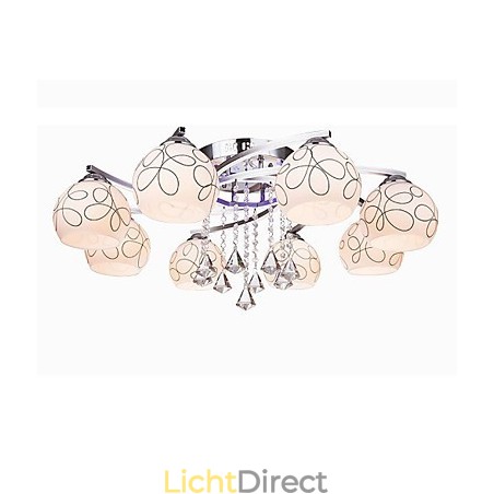 Kroonluchter Modern Crystal Living 8 lampen