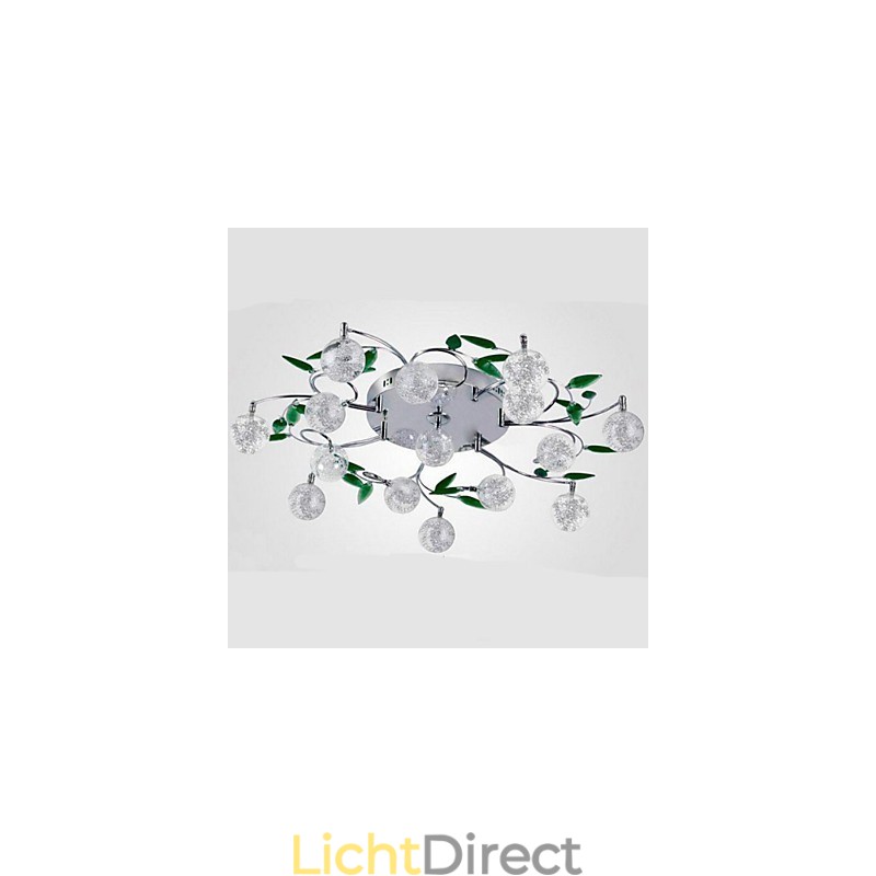 Groene Kristallen Plafondlamp Ronde Luchtlichten lamp lamp Ijzer