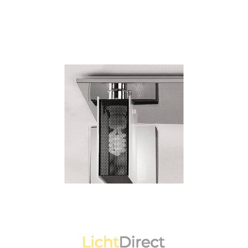 Moderne, eigentijdse, verchroomde metalen inbouwkast