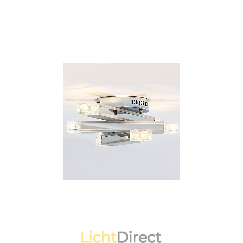 Moderne plafondlamp met 6 lampen in chique design