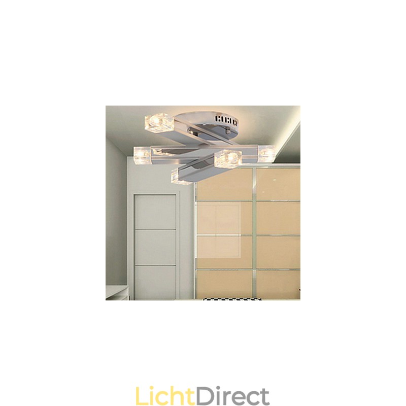 Moderne plafondlamp met 6 lampen in chique design