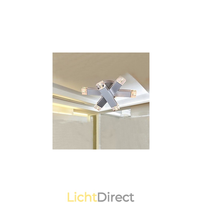 Moderne plafondlamp met 6 lampen in chique design