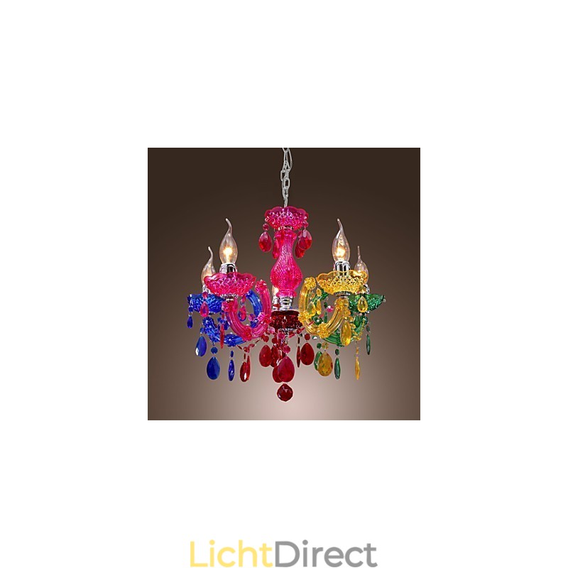 Traditionele klassieke kristallen chroom acryl kroonluchter