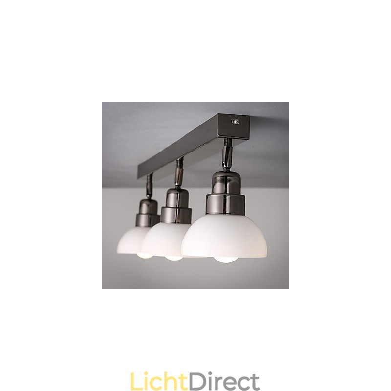 Inbouw Trinal hoofdlamp Wit Glas Aluminium Frame Mode Modern