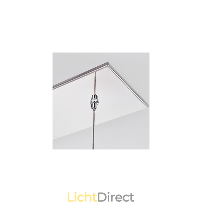Moderne eigentijdse eiland kristal chroom metalen hanglamp