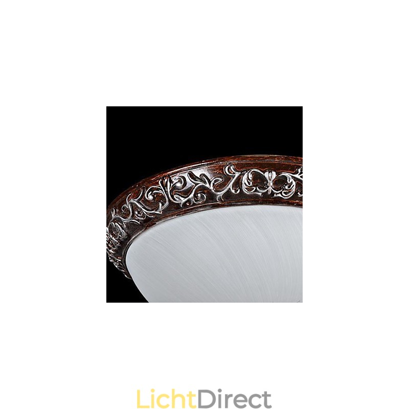 Inbouwlamp Glas Hars Zilver Snijwerk Europees Klassiek