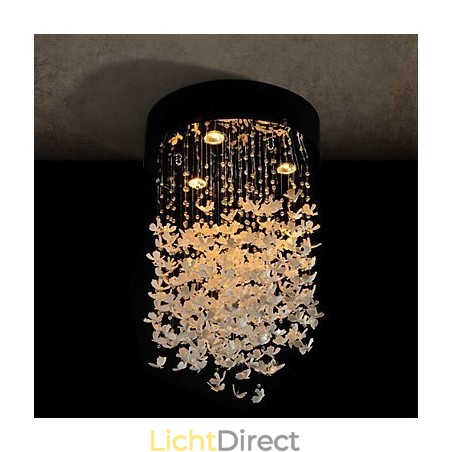 Moderne semi-inbouwlamp met 3 lampen in vlinderstijl Moderne semi-inbouwlamp met 3 lampen in vlinderstijl