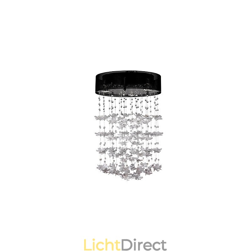 Moderne semi-inbouwlamp met 3 lampen in vlinderstijl