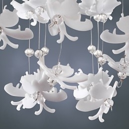 Moderne semi-inbouwlamp met 3 lampen in vlinderstijl