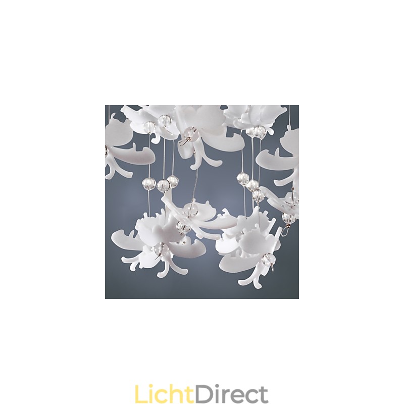 Moderne semi-inbouwlamp met 3 lampen in vlinderstijl