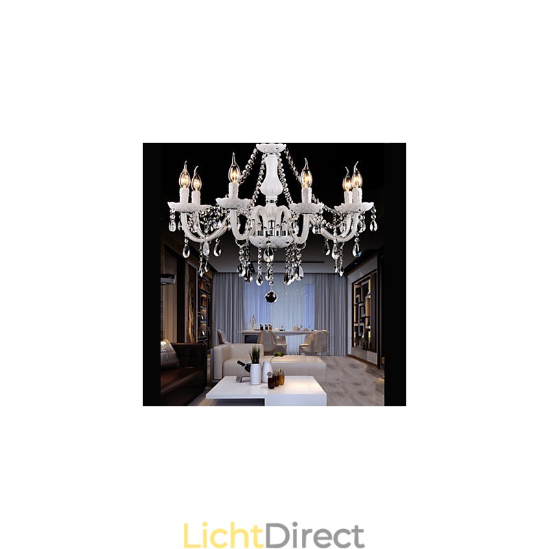 Kroonluchter Kristal Modern 6 Lampen Hedendaags Glas
