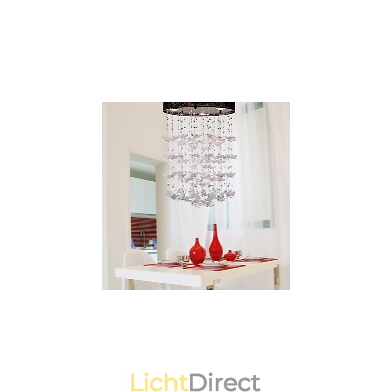 Moderne semi-inbouwlamp met 3 lampen in vlinderstijl