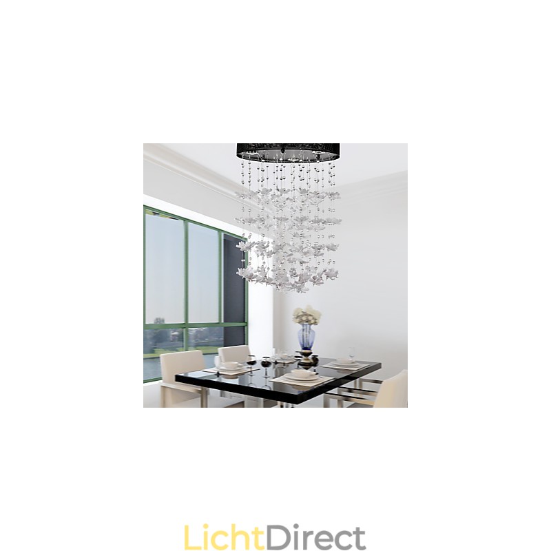 Moderne semi-inbouwlamp met 3 lampen in vlinderstijl