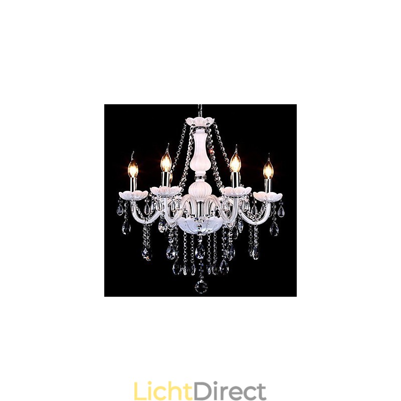 Kroonluchter Kristal Modern 6 Lampen Hedendaags Glas