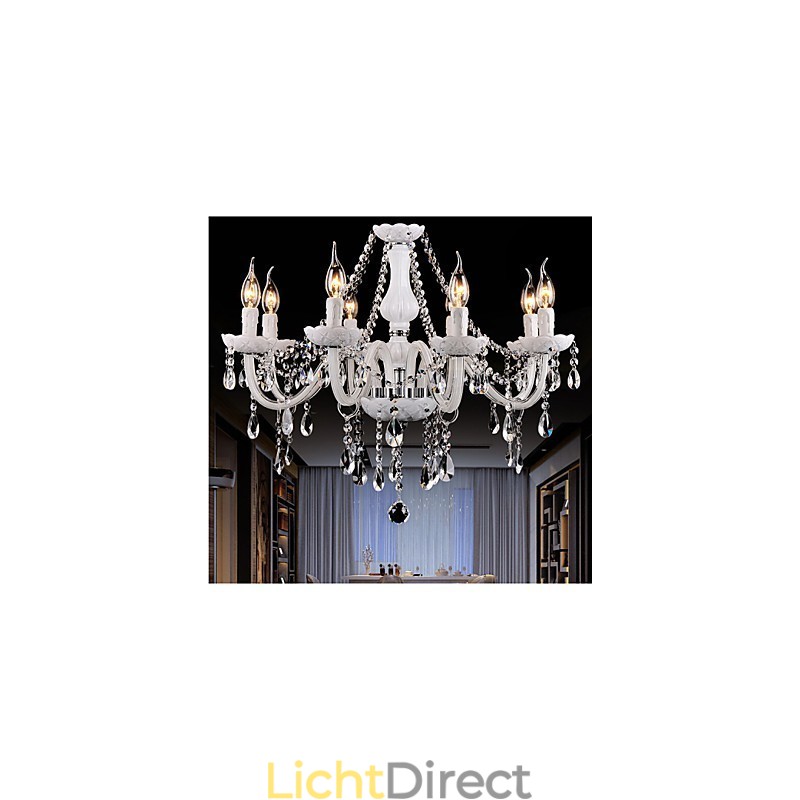 Kroonluchter Kristal Modern 8 Lampen Hedendaags Glas