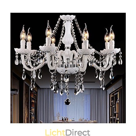 Kroonluchter Kristal Modern 8 Lampen Hedendaags Glas