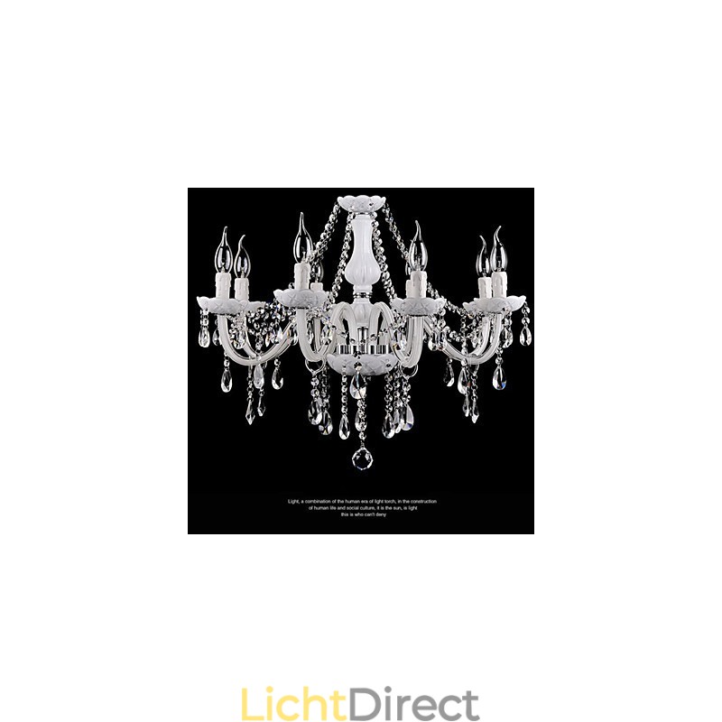 Kroonluchter Kristal Modern 8 Lampen Hedendaags Glas