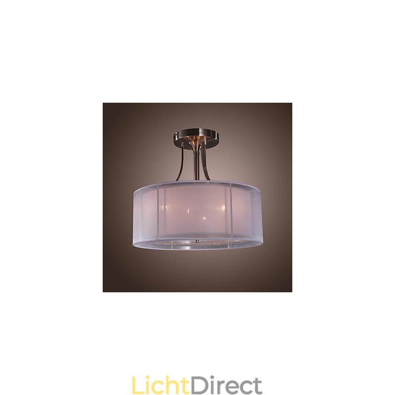 Moderne inbouwspot van acryl met 3 lampen in cilindervorm