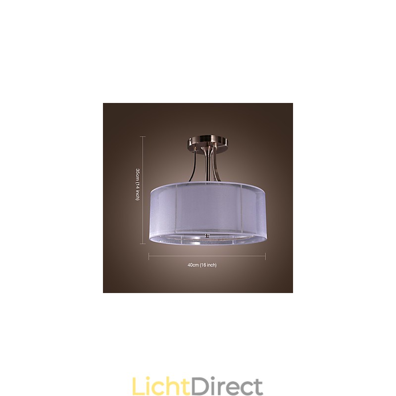 Moderne inbouwspot van acryl met 3 lampen in cilindervorm