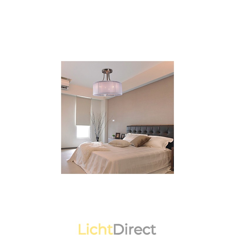 Moderne inbouwspot van acryl met 3 lampen in cilindervorm