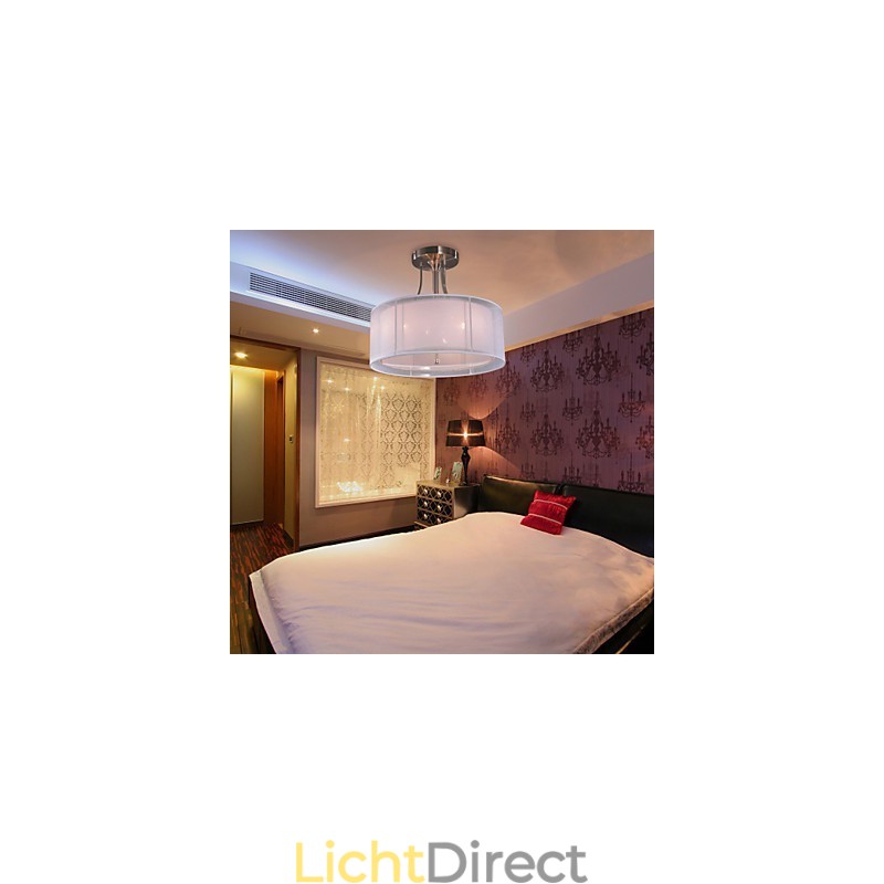 Moderne inbouwspot van acryl met 3 lampen in cilindervorm