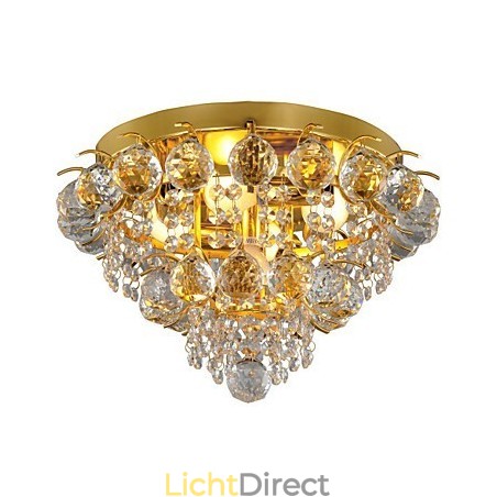 Moderne kristallen plafondlamp met 5 lampen Moderne kristallen plafondlamp met 5 lampen