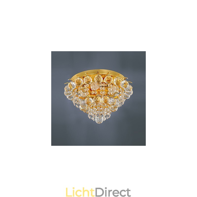 Moderne kristallen plafondlamp met 5 lampen