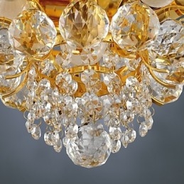 Moderne kristallen plafondlamp met 5 lampen