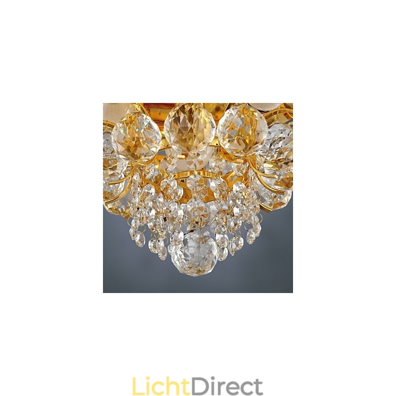 Moderne kristallen plafondlamp met 5 lampen