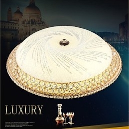 Moderne luxe kristal licht absorberende koepel licht SMD dubbele kleur diameter 50CM