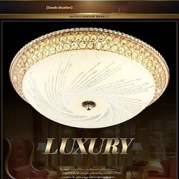 Moderne luxe kristal licht absorberende koepel licht SMD dubbele kleur diameter 50CM